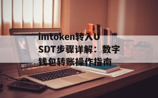 imtoken转入USDT步骤详解：数字钱包转账操作指南