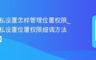 vivo隐私设置怎样管理位置权限_vivo隐私设置位置权限细调方法【教程】