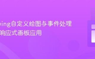 掌握Swing自定义绘图与事件处理：构建响应式画板应用