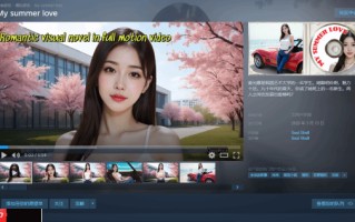 新概念galgame《My summer love》上架Steam：本地AI驱动对话 实现真正的赛博恋爱！
