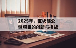 2025年，区块链公链项目的创新与挑战