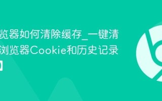 谷歌浏览器如何清除缓存_一键清理谷歌浏览器Cookie和历史记录【教程】