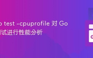 使用 go test -cpuprofile 对 Go 基准测试进行性能分析
