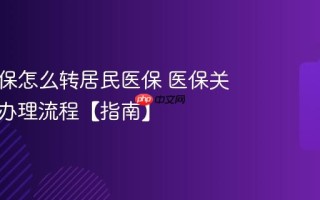 职工医保怎么转居民医保 医保关系转换办理流程【指南】