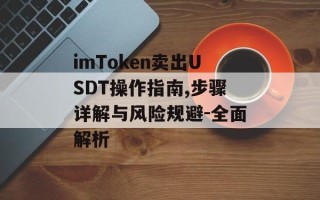 imToken卖出USDT操作指南,步骤详解与风险规避-全面解析