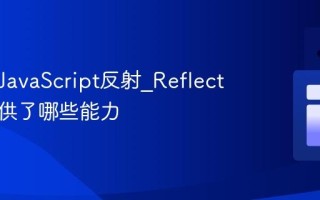 什么是JavaScript反射_Reflect对象提供了哪些能力