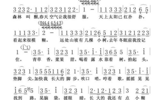熊出没简谱,儿童歌曲学习攻略-音乐教育指南