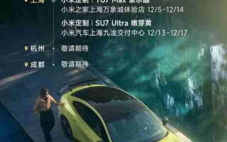 小米定制服务实车将在上海展出 选装金额需超10万元