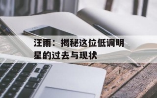 汪雨：揭秘这位低调明星的过去与现状