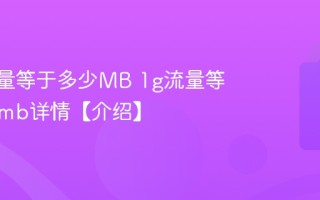 1gb流量等于多少MB 1g流量等于多少mb详情【介绍】