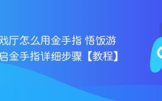 悟饭游戏厅怎么用金手指 悟饭游戏厅开启金手指详细步骤【教程】