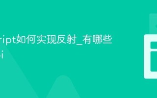 javascript如何实现反射_有哪些相关api