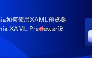 Avalonia如何使用XAML预览器 Avalonia XAML Previewer设置