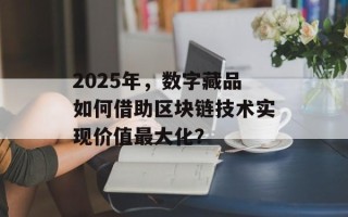 2025年，数字藏品如何借助区块链技术实现价值最大化？