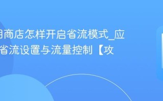 LG应用商店怎样开启省流模式_应用商店省流设置与流量控制【攻略】