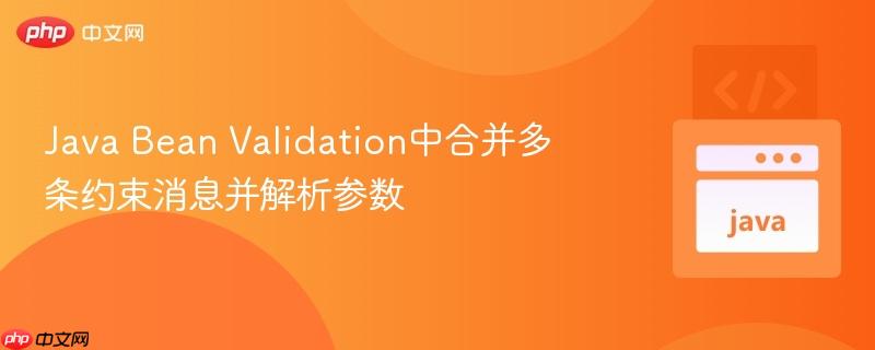 Java Bean Validation中合并多条约束消息并解析参数-第1张图片-佛山资讯网 Java Bean Validation中合并多条约束消息并解析参数-第1张图片-佛山资讯网