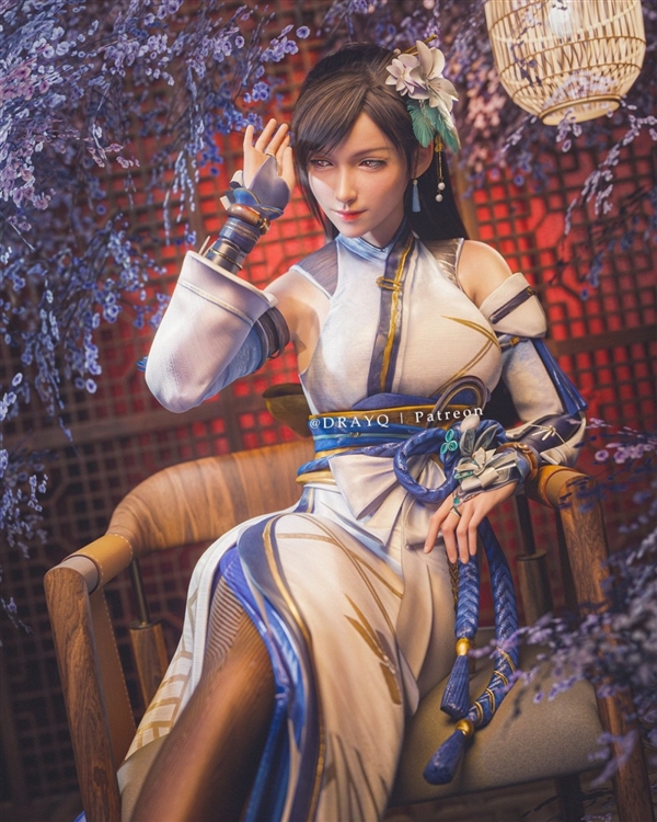 3D大神分享《最终幻想7：重制版》尤菲新图 黑丝小麋鹿超可爱-第4张图片-佛山资讯网