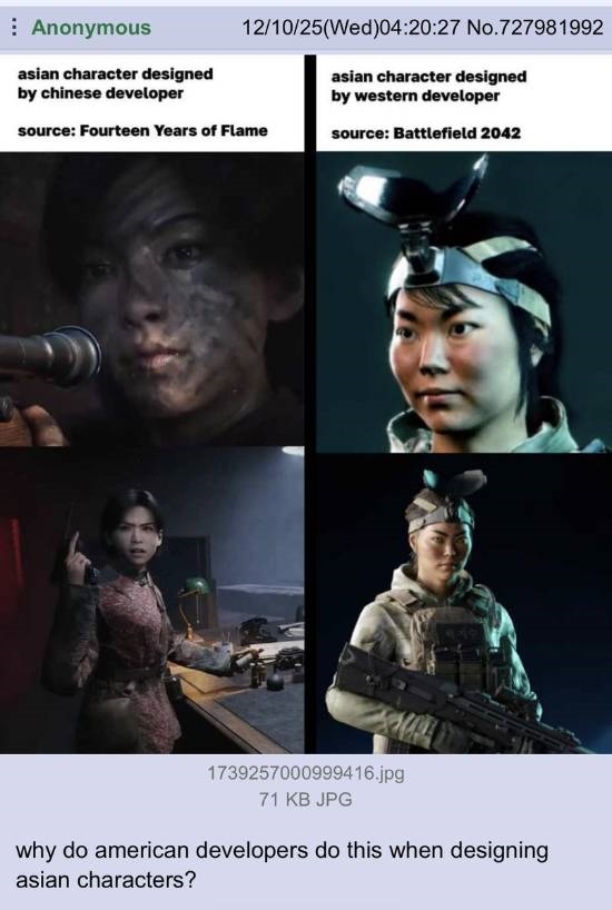 为什么欧美大作多"丑女" 国产新游和经典3A对比-第1张图片-佛山资讯网