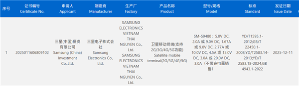 首款骁龙8 Elite Gen5万元机皇!三星Galaxy S26 Ultra入网:60W快充-第1张图片-佛山资讯网 首款骁龙8 Elite Gen5万元机皇!三星Galaxy S26 Ultra入网:60W快充-第1张图片-佛山资讯网