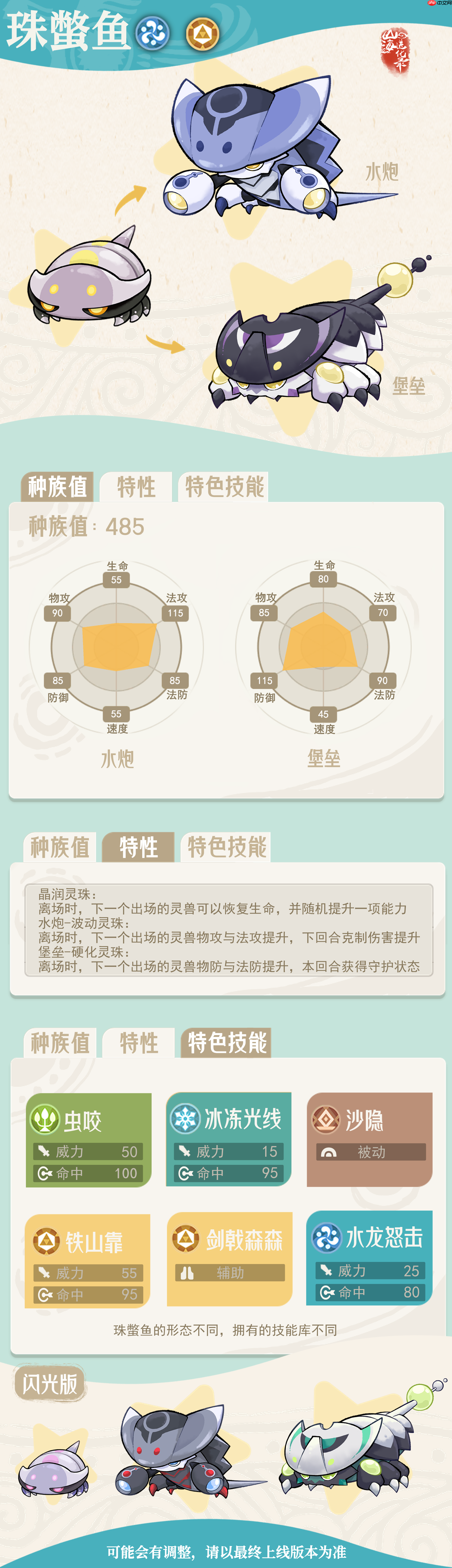 山海进化录珠蟞鱼灵兽介绍-第1张图片-佛山资讯网