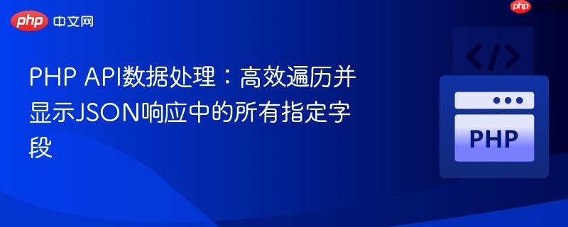 PHP API数据处理：高效遍历并显示JSON响应中的所有指定字段-第1张图片-佛山资讯网
