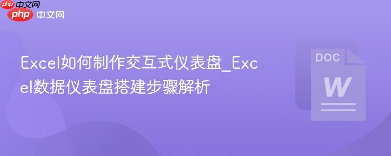 Excel如何制作交互式仪表盘_Excel数据仪表盘搭建步骤解析-第1张图片-佛山资讯网 Excel如何制作交互式仪表盘_Excel数据仪表盘搭建步骤解析-第1张图片-佛山资讯网