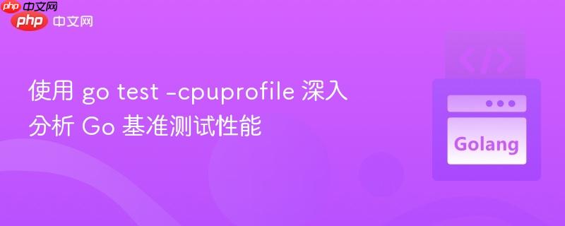 使用 go test -cpuprofile 深入分析 Go 基准测试性能-第1张图片-佛山资讯网 使用 go test -cpuprofile 深入分析 Go 基准测试性能-第1张图片-佛山资讯网