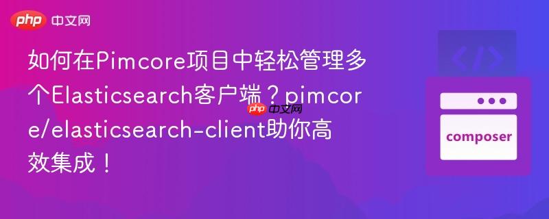 如何在Pimcore项目中轻松管理多个Elasticsearch客户端？pimcore/elasticsearch-client助你高效集成！-第1张图片-佛山资讯网