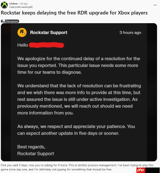 Xbox 360版《荒野大镖客》迟迟无法升级 R星:需要更多时间-第2张图片-佛山资讯网 Xbox 360版《荒野大镖客》迟迟无法升级 R星:需要更多时间-第2张图片-佛山资讯网
