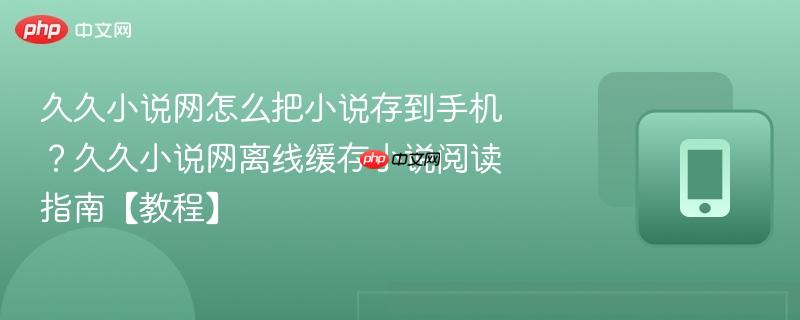 久久小说网怎么把小说存到手机？久久小说网离线缓存小说阅读指南【教程】-第1张图片-佛山资讯网