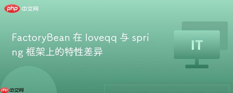 FactoryBean 在 loveqq 与 spring 框架上的特性差异-第1张图片-佛山资讯网 FactoryBean 在 loveqq 与 spring 框架上的特性差异-第1张图片-佛山资讯网