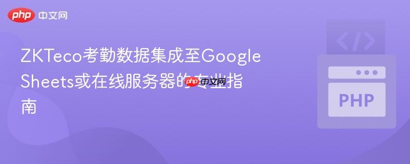 ZKTeco考勤数据集成至Google Sheets或在线服务器的专业指南-第1张图片-佛山资讯网