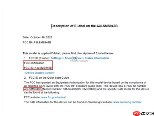SAMSUNG Galaxy S26 Ultra FCC 认证完成,确认全球统一搭载 Snapdragon 8 Elite!-第2张图片-佛山资讯网 SAMSUNG Galaxy S26 Ultra FCC 认证完成,确认全球统一搭载 Snapdragon 8 Elite!-第2张图片-佛山资讯网