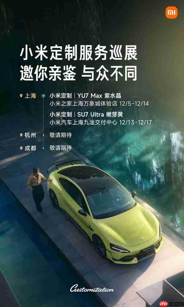 小米定制服务实车将在上海展出 选装金额需超10万元-第1张图片-佛山资讯网 小米定制服务实车将在上海展出 选装金额需超10万元-第1张图片-佛山资讯网