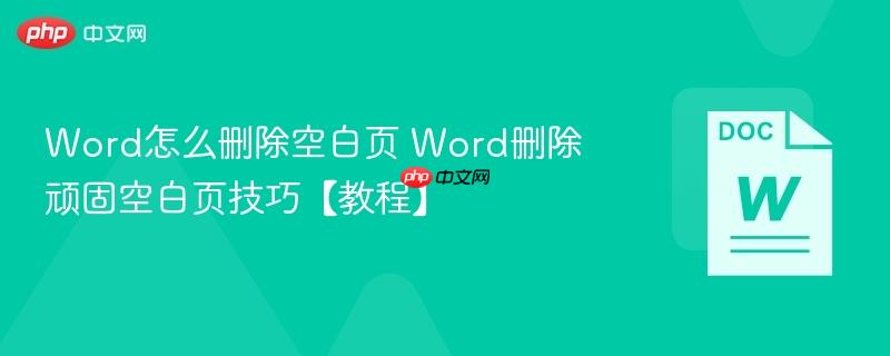 Word怎么删除空白页 Word删除顽固空白页技巧【教程】-第1张图片-佛山资讯网 Word怎么删除空白页 Word删除顽固空白页技巧【教程】-第1张图片-佛山资讯网