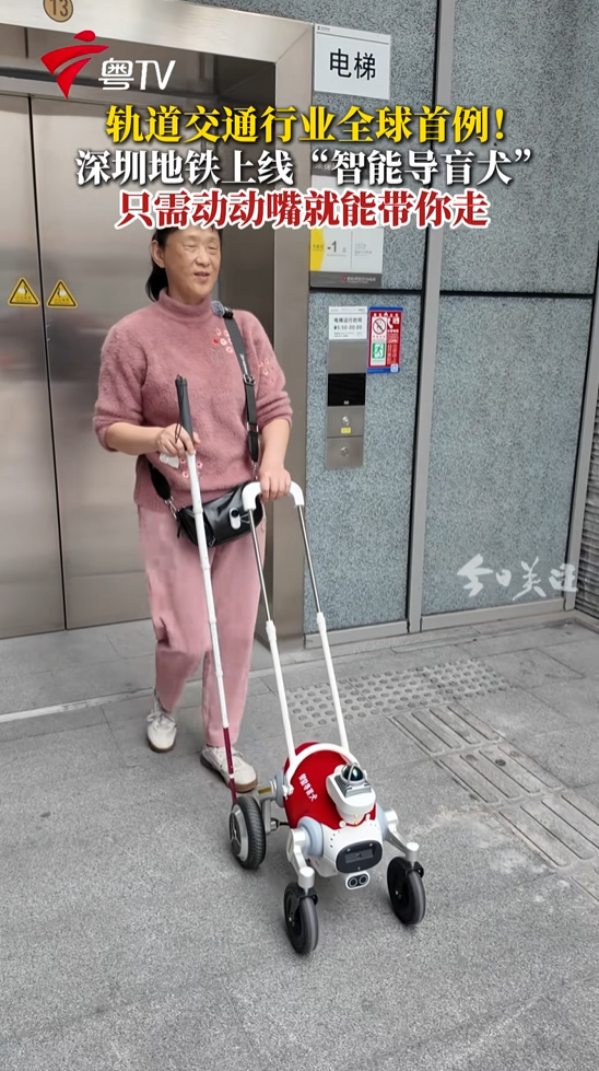 全球首例!深圳地铁上线智能导盲犬服务:集成大模型 精准导航-第1张图片-佛山资讯网 全球首例!深圳地铁上线智能导盲犬服务:集成大模型 精准导航-第1张图片-佛山资讯网