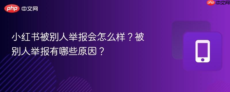 小红书被别人举报会怎么样?被别人举报有哪些原因?-第1张图片-佛山资讯网 小红书被别人举报会怎么样?被别人举报有哪些原因?-第1张图片-佛山资讯网
