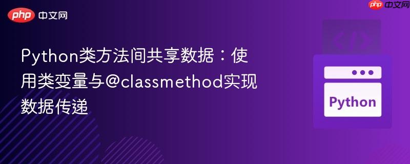 Python类方法间共享数据：使用类变量与@classmethod实现数据传递-第1张图片-佛山资讯网