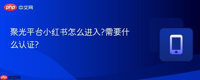 聚光平台小红书怎么进入?需要什么认证?-第1张图片-佛山资讯网 聚光平台小红书怎么进入?需要什么认证?-第1张图片-佛山资讯网