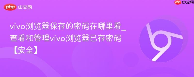 vivo浏览器保存的密码在哪里看_查看和管理vivo浏览器已存密码【安全】-第1张图片-佛山资讯网
