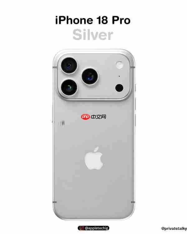 iPhone 18 Pro五款新配色渲染图曝光：蓝紫绿粉银五色-第3张图片-佛山资讯网