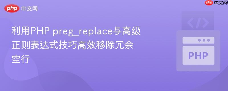 利用PHP preg_replace与高级正则表达式技巧高效移除冗余空行-第1张图片-佛山资讯网