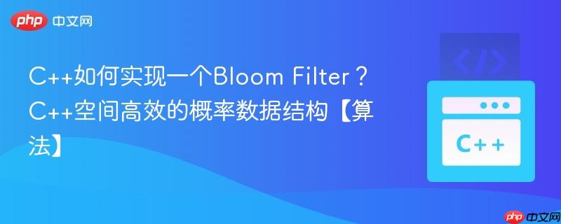 C++如何实现一个Bloom Filter？C++空间高效的概率数据结构【算法】-第1张图片-佛山资讯网