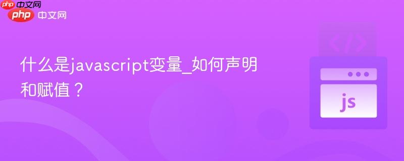 什么是javascript变量_如何声明和赋值？-第1张图片-佛山资讯网