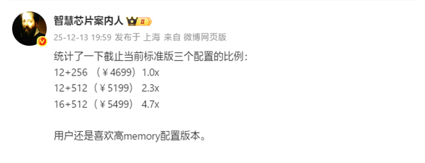 华为Mate 80标准版销售占比：顶配16+512GB卖爆-第1张图片-佛山资讯网