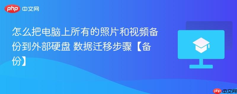 怎么把电脑上所有的照片和视频备份到外部硬盘 数据迁移步骤【备份】-第1张图片-佛山资讯网