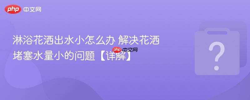 淋浴花洒出水小怎么办 解决花洒堵塞水量小的问题【详解】-第1张图片-佛山资讯网 淋浴花洒出水小怎么办 解决花洒堵塞水量小的问题【详解】-第1张图片-佛山资讯网