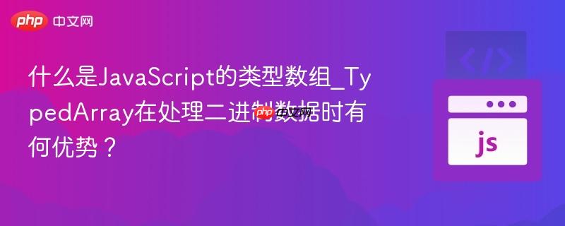 什么是JavaScript的类型数组_TypedArray在处理二进制数据时有何优势？-第1张图片-佛山资讯网