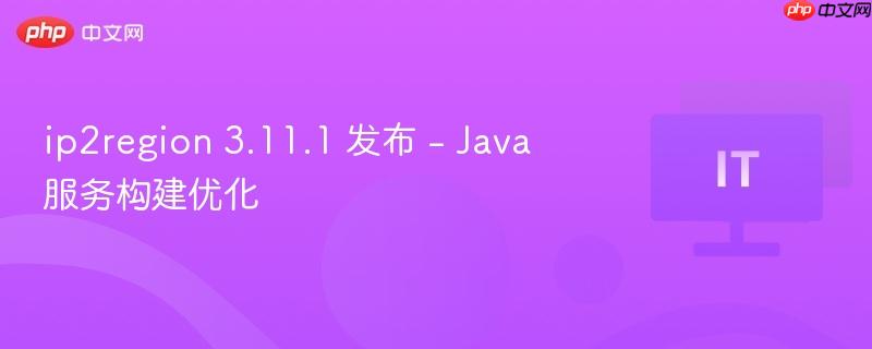 ip2region 3.11.1 发布 - Java 服务构建优化-第1张图片-佛山资讯网
