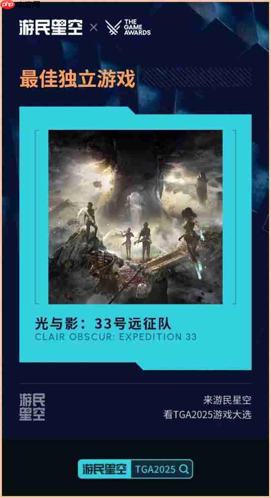 TGA2025正在进行!最佳独游《光与影:33号远征队》 颁奖结果实时更新中-第6张图片-佛山资讯网 TGA2025正在进行!最佳独游《光与影:33号远征队》 颁奖结果实时更新中-第6张图片-佛山资讯网